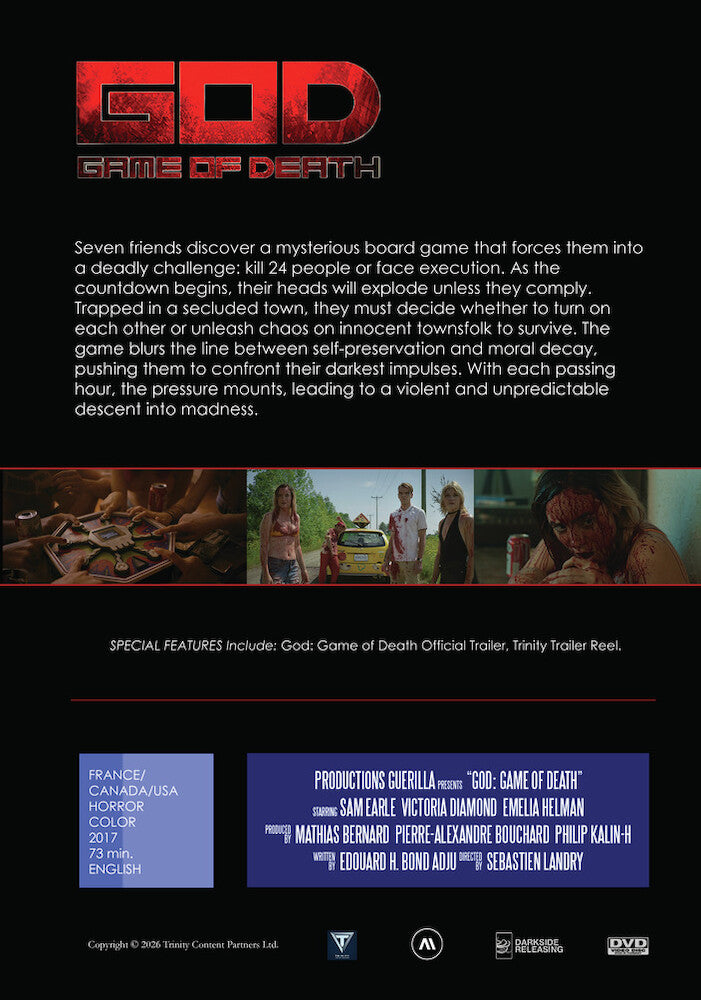 God: Game Of Death - Back Panel - 