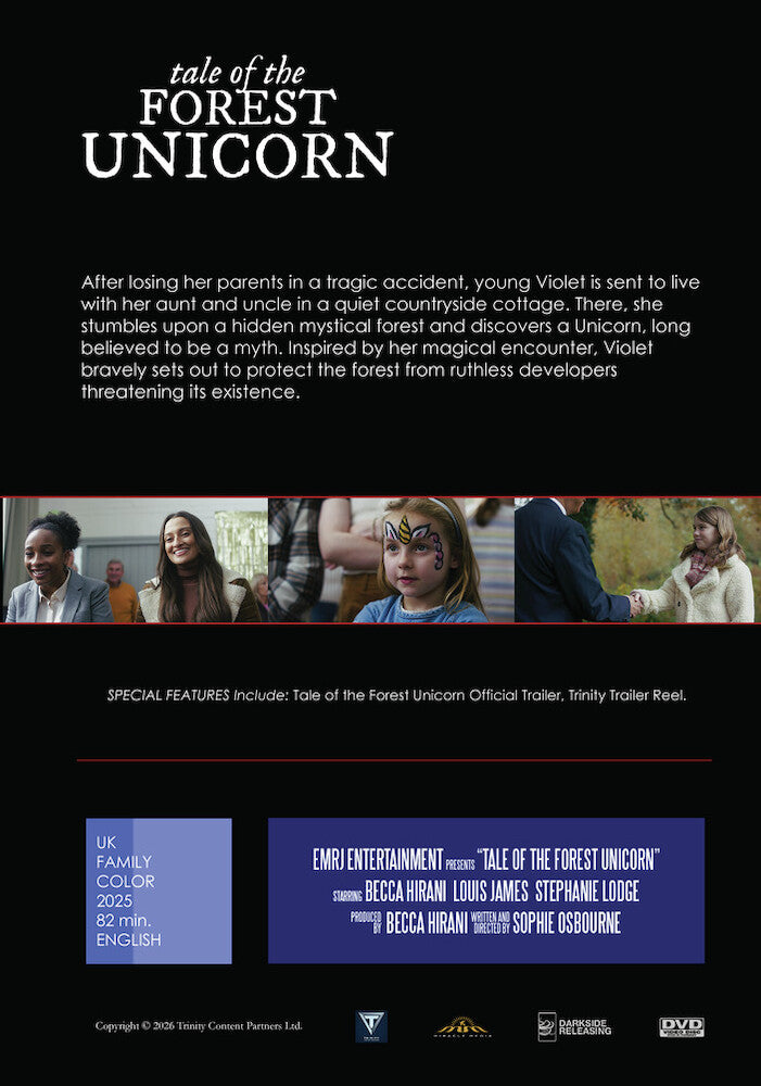 Tale of the Forest Unicorn - Back Panel - 