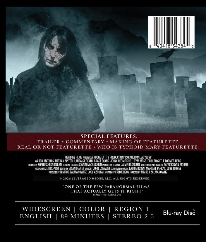 Paranormal Asylum - Back Panel - 