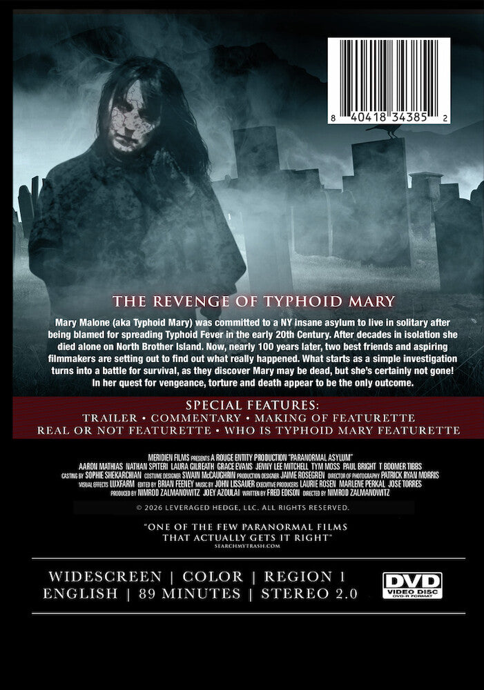 Paranormal Asylum - Back Panel - 