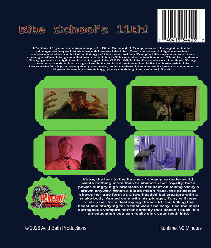 Bite School 11 Year Anniversary - Back Panel - 