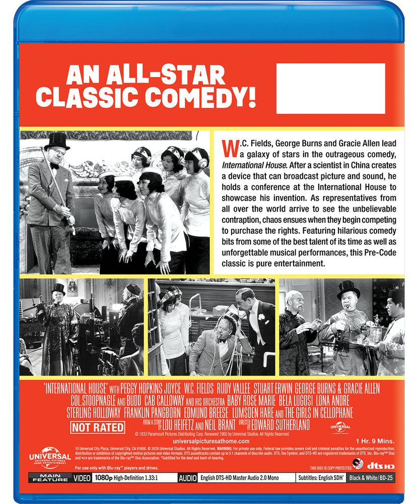 International House [Blu-ray] - Back Panel - 