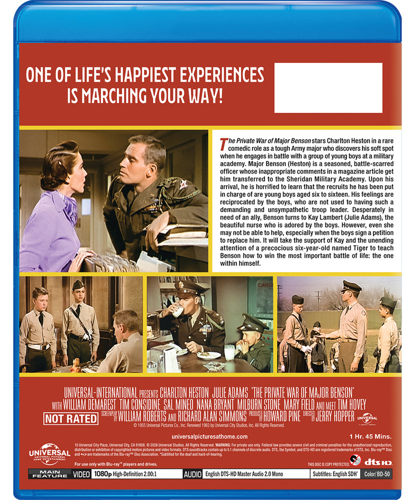 The Private War of Major Benson [Blu-ray] - Back Panel - 
