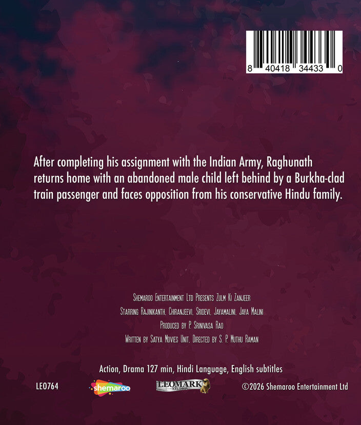 Zulm Ki Zanjeer [Blu-Ray] - Back Panel - 