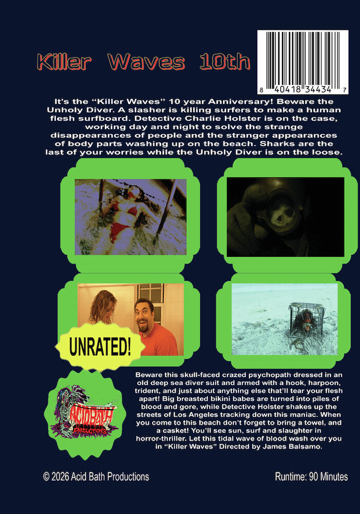 Killer Waves 10 Year Anniversary - Back Panel - 