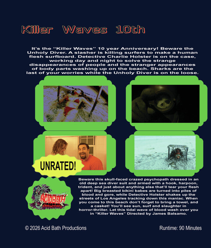 Killer Waves 10 Year Anniversary - Back Panel - 