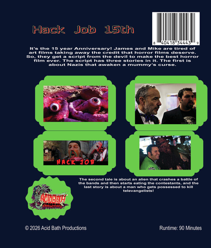 Hack Job 15 Year Anniversary - Back Panel - 