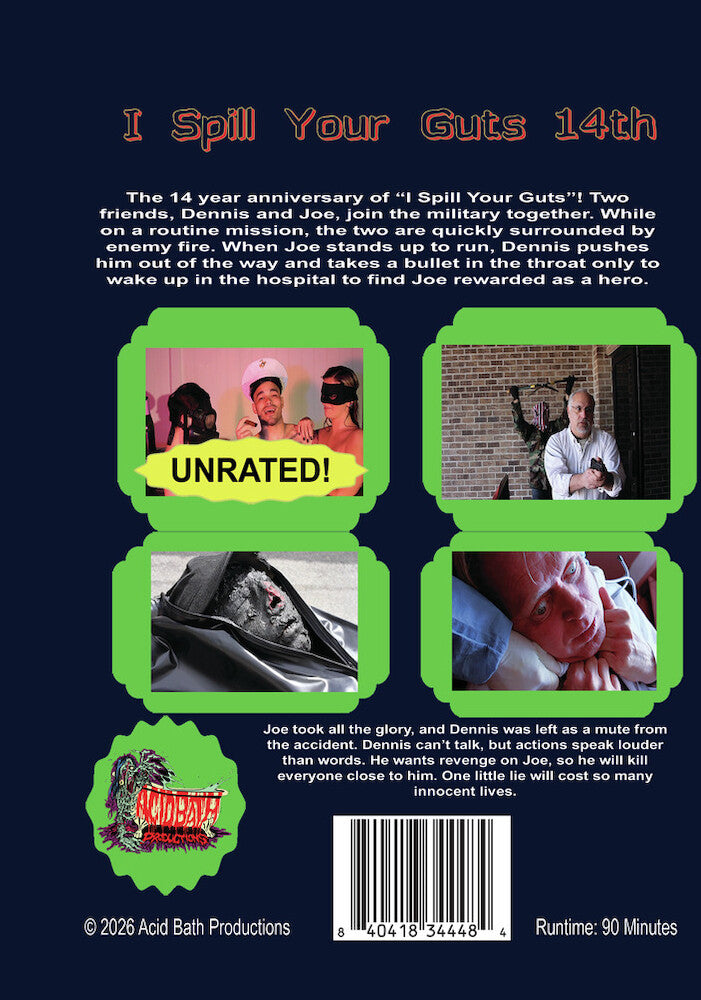 I Spill Your Guts 14 Year Anniversary - Back Panel - 
