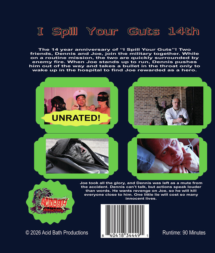 I Spill Your Guts 14 Year Anniversary - Back Panel - 