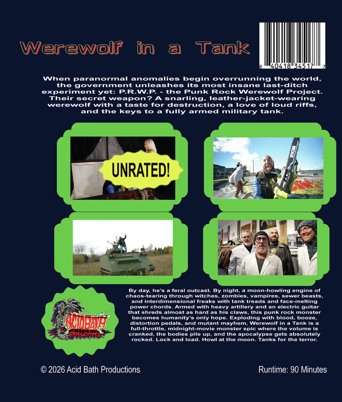 Werewolf in a Tank! - Back Panel - 