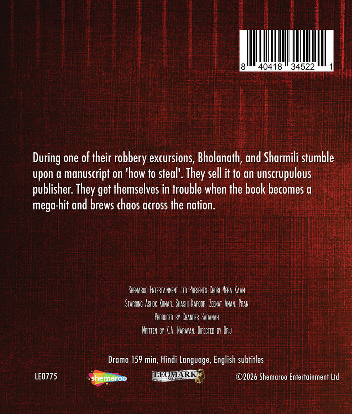 Chori Mera Kaam [Blu-Ray] - Back Panel - 