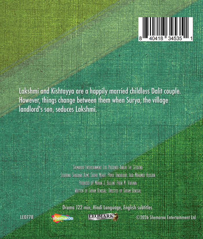 Ankur The Seedling [Blu-Ray] - Back Panel - 