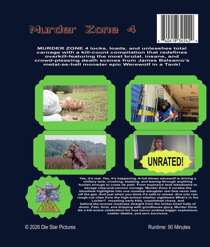 Murder Zone 4 - Back Panel - 