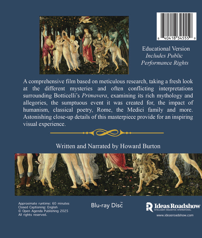 Botticelli's Primavera (Educational Version - Includes Public Performance Rights) [Blu-ray] - Back Panel - 