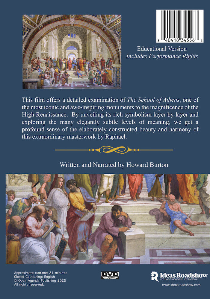 Raphael's School of Athens (Educational Version - Includes Public Performance Rights) - Back Panel - 