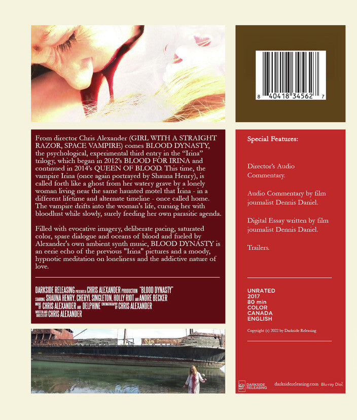 Blood Dynasty [Blu-ray] - Back Panel - 