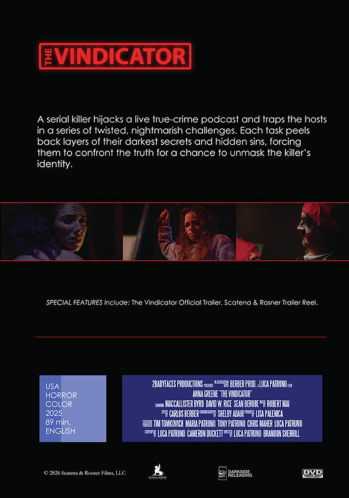 The Vindicator - Back Panel - 