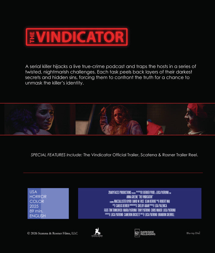 The Vindicator - Back Panel - 