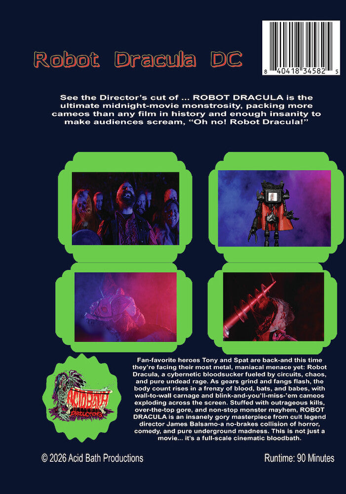 Robot Dracula Director's Cut - Back Panel - 