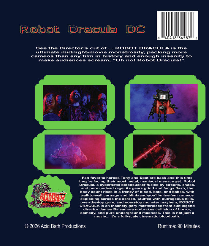 Robot Dracula Director's Cut - Back Panel - 