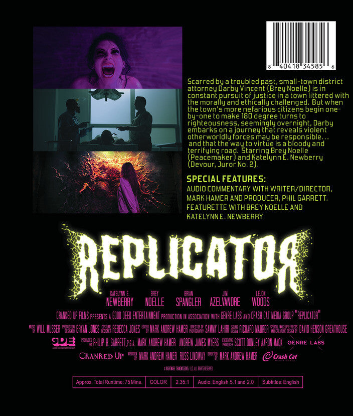 Replicator [Blu-ray] - Back Panel - 