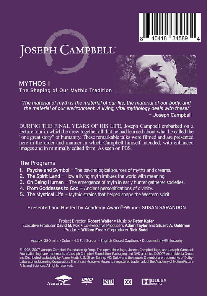 Mythos 1: The Shaping of Our Mythic Tradition - Back Panel - 