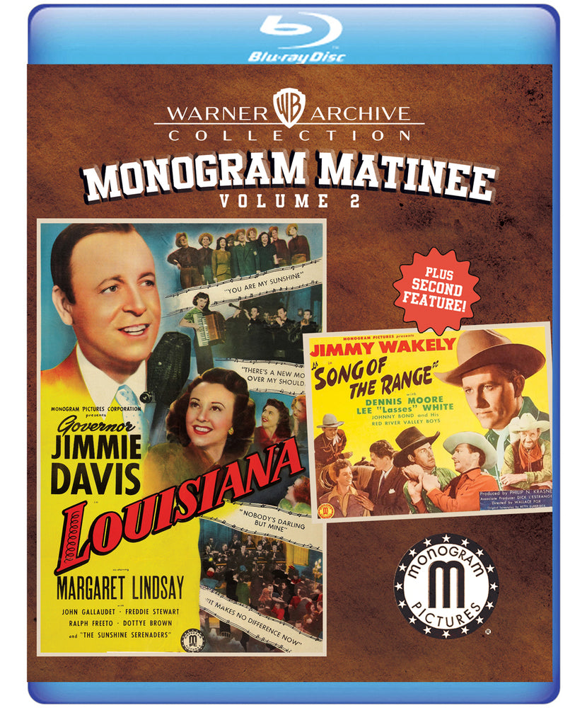 Monogram Matinee Vol. 2 - Louisiana and Song of the Range [Blu-ray] - 