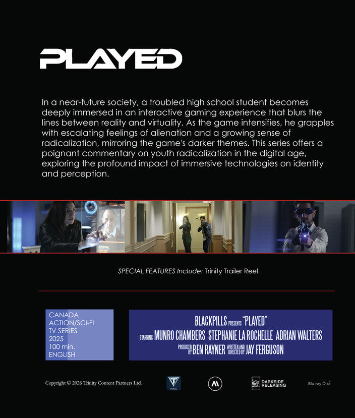 Played [Blu-ray] - Back Panel - 