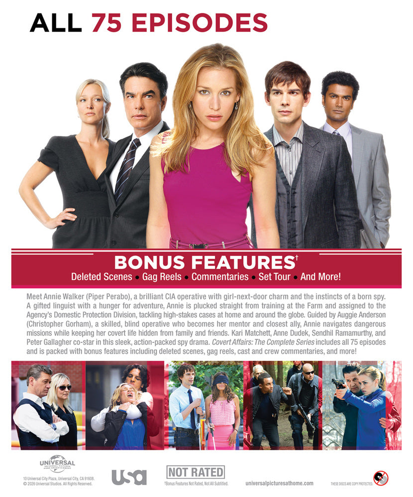 Covert Affairs: The Complete Series [Blu-ray] - Back Panel - 