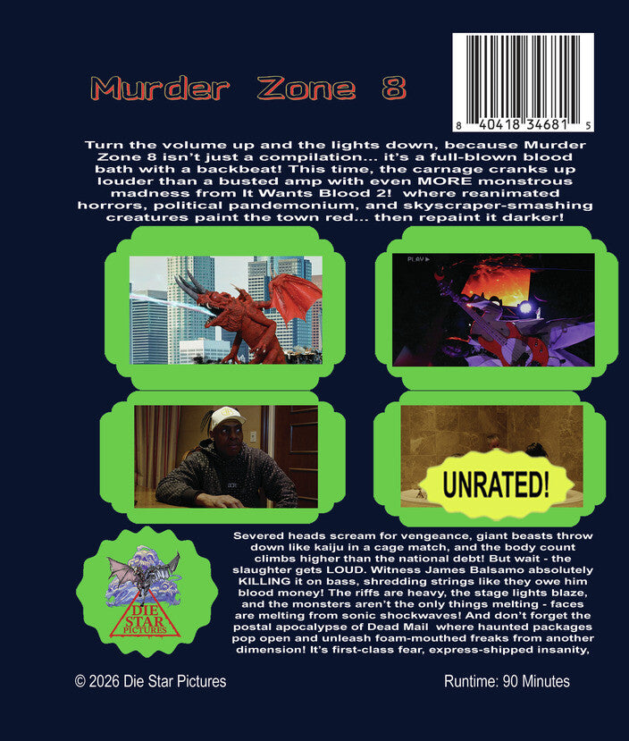 Murder Zone 8 [Blu-ray] - Back Panel - 