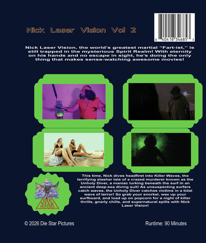 Nick Laser's Laser Vision! Vol. 2 [Blu-ray] - Back Panel - 