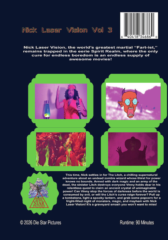 Nick Laser's Laser Vision! Vol. 3 - Back Panel - 
