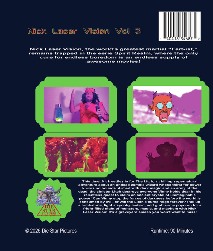 Nick Laser's Laser Vision! Vol. 3 [Blu-ray] - Back Panel - 
