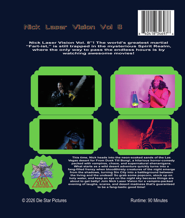 Nick Laser's Laser Vision! Vol. 8 [Blu-ray] - Back Panel - 