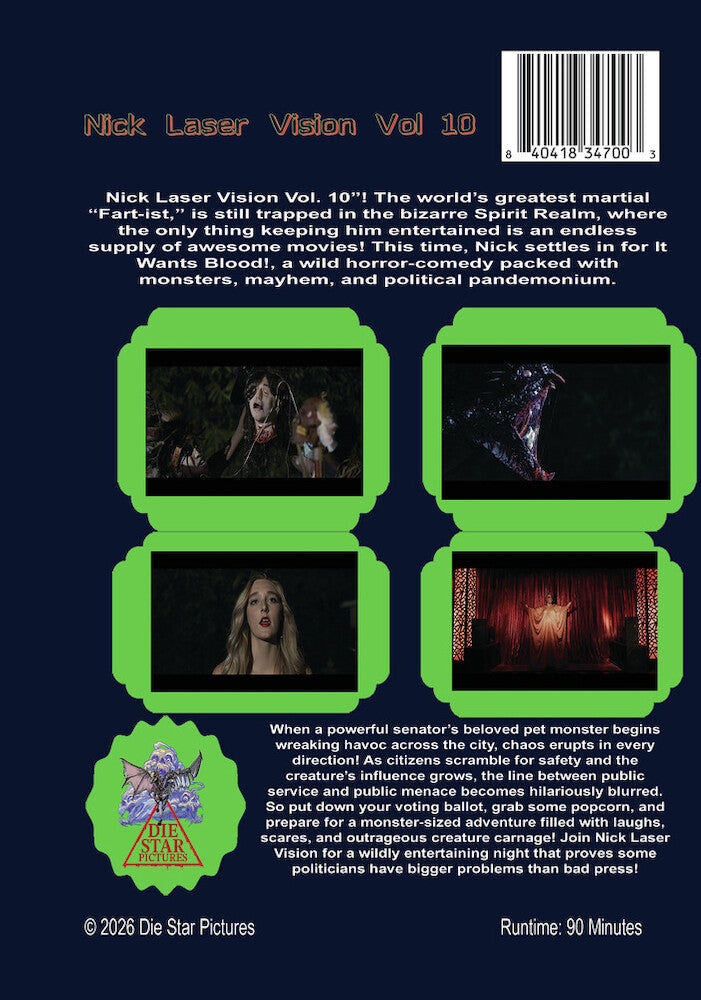 Nick Laser's Laser Vision! Vol. 10 - Back Panel - 