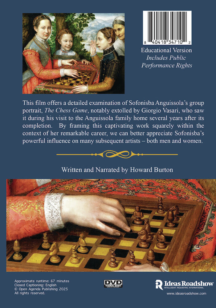 Sofonisba's Chess Game (Educational Version - Includes Public Performance Rights) - Back Panel - 