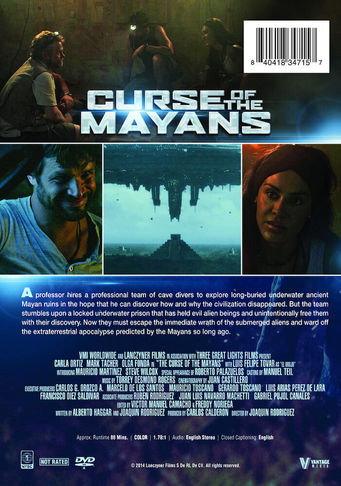 Curse of the Mayans - Back Panel - 