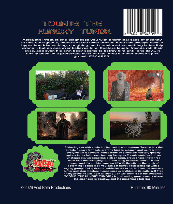 Toomie: The Hungry Tumor - Back Panel - 