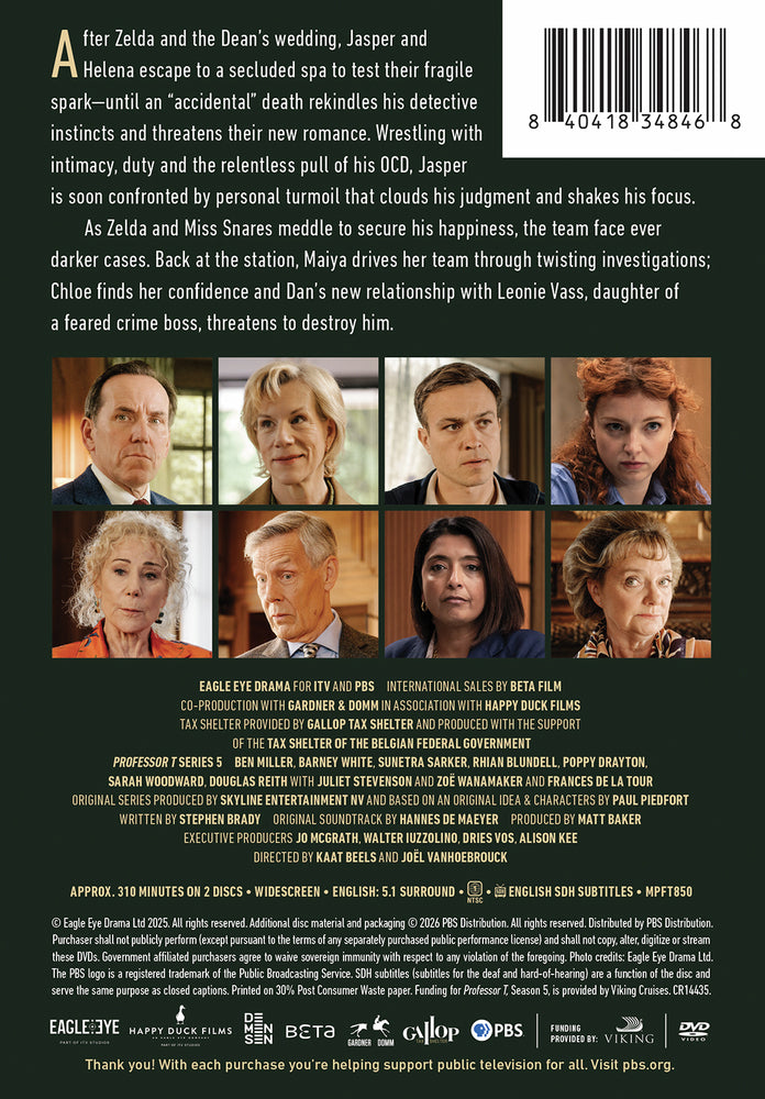 Professor T, Season 5 - Back Panel - 