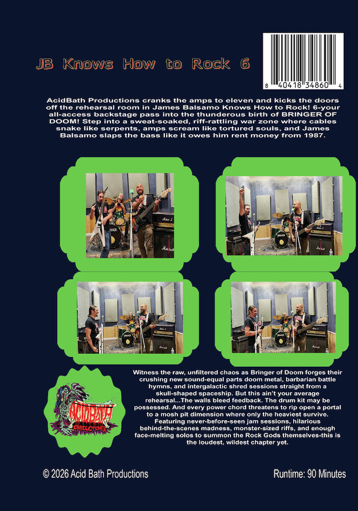 James Balsamo Knows How to Rock 6 - Back Panel - 