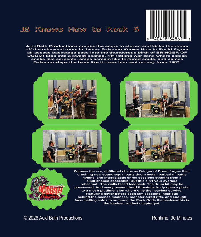 James Balsamo Knows How to Rock 6 - Back Panel - 