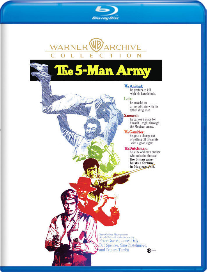 The 5-Man Army 五人の軍隊 DVD The Five Man Army Blu-ray | Western | MovieZyng – Movie Zyng
