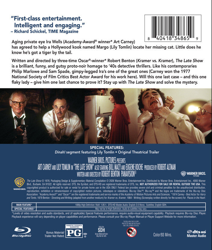 The Late Show [Blu-ray] - Back Panel - 