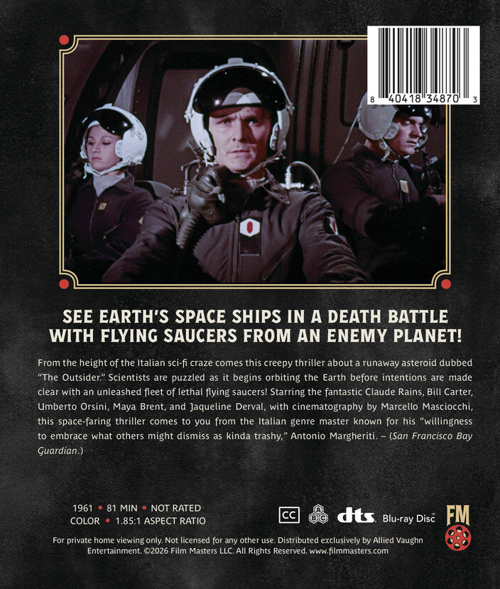 Battle of the Worlds (1961) | Newly Restored Archive Collection [Blu-ray] - Back Panel - 