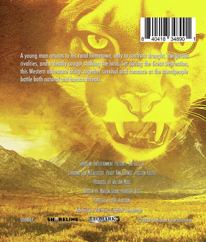 The Big Cat [Blu-Ray] - Back Panel - 