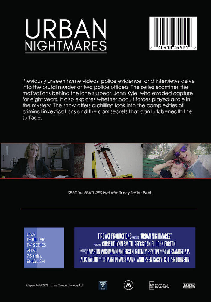 Urban Nightmares - Back Panel - 