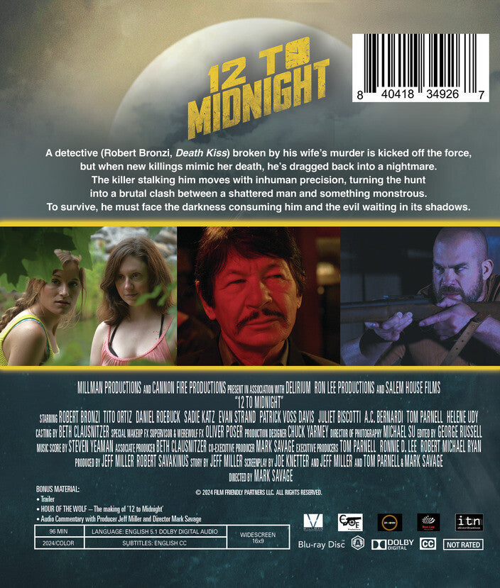 12 To Midnight [Blu-ray] - Back Panel - 