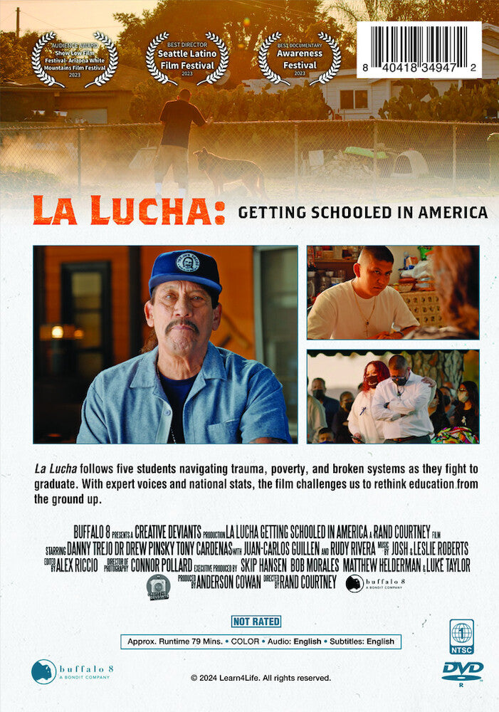 La Lucha: Getting Schooled in America - Back Panel - 
