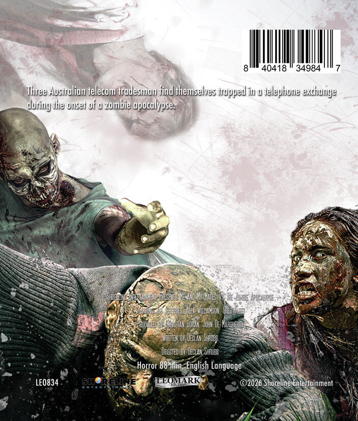 Me and My Mates vs The Zombie Apocalypse [Blu-ray] - Back Panel - 