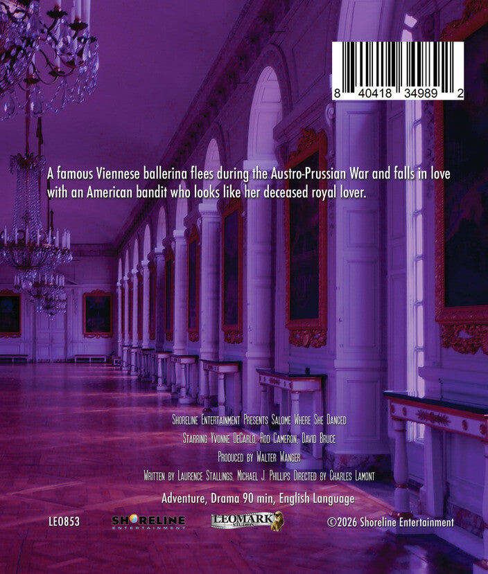 Salome, Where She Danced [Blu-ray] - Back Panel - 